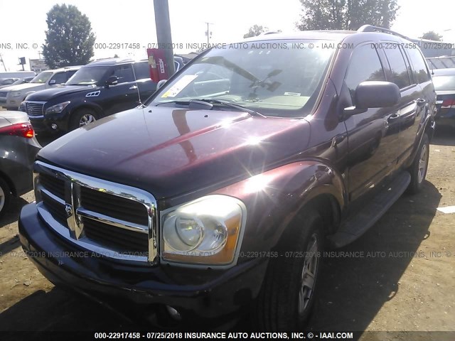 1D8HD48DX5F564704 - 2005 DODGE DURANGO SLT 勃艮第红 照片 2