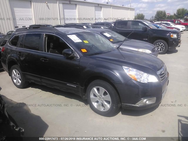 4S4BRCKC7B3349869 - 2011 SUBARU OUTBACK 2.5I LIMITED GRAY photo 1