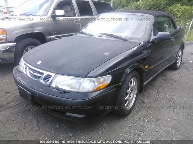 YS3DD78N8X7050640 - 1999 SAAB 9-3 S BLACK photo 2