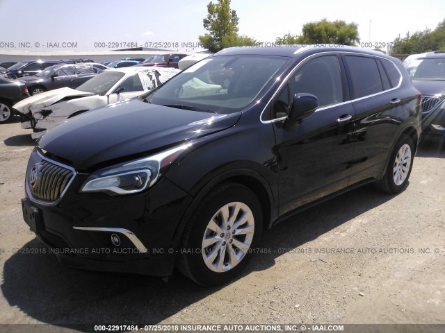 LRBFXBSA5HD161485 - 2017 BUICK ENVISION ESSENCE 黑色 照片 2