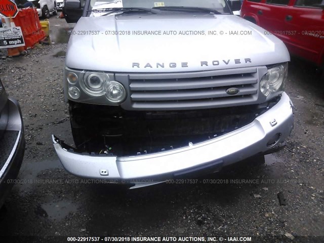 SALME15447A256983 - 2007 LAND ROVER RANGE ROVER HSE SILVER photo 6