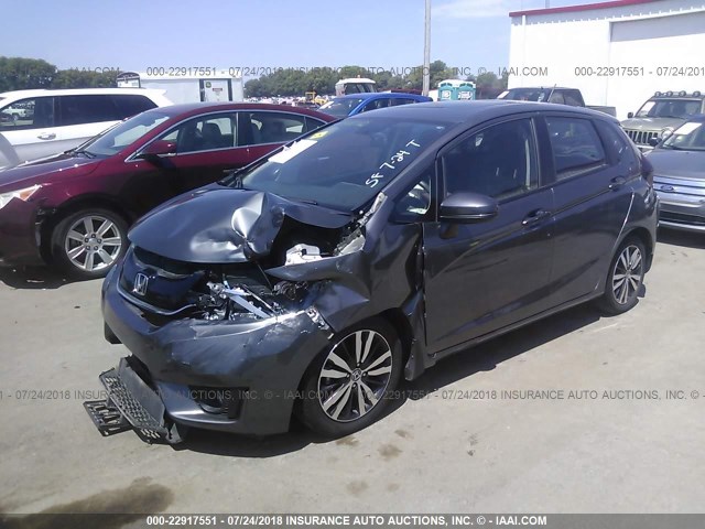 3HGGK5H84FM778051 - 2015 HONDA FIT EX/EXL GRAY photo 2