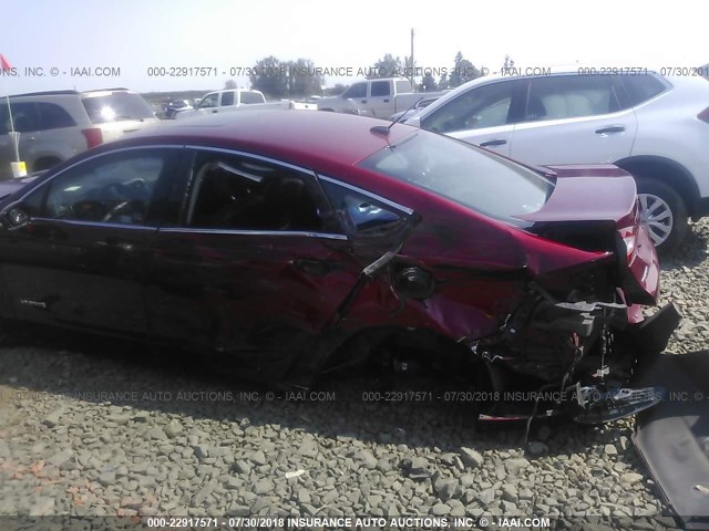 3FA6P0LU1DR165720 - 2013 FORD FUSION SE HYBRID RED photo 6