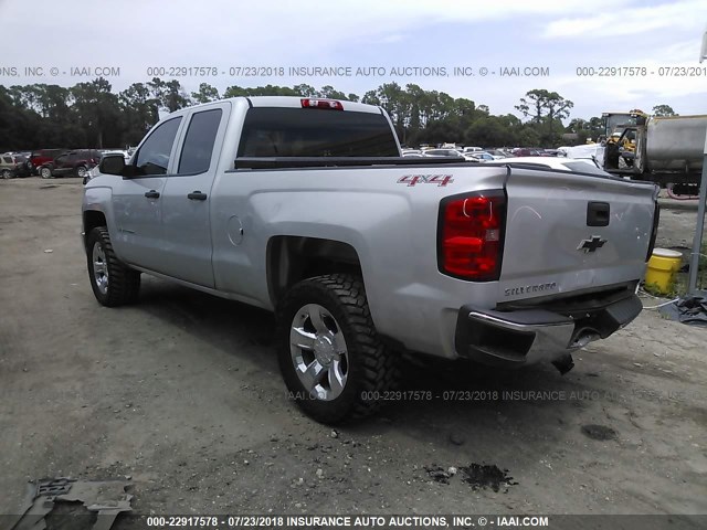 1GCVKPEH9EZ156371 - 2014 CHEVROLET SILVERADO K1500 SILVER photo 3