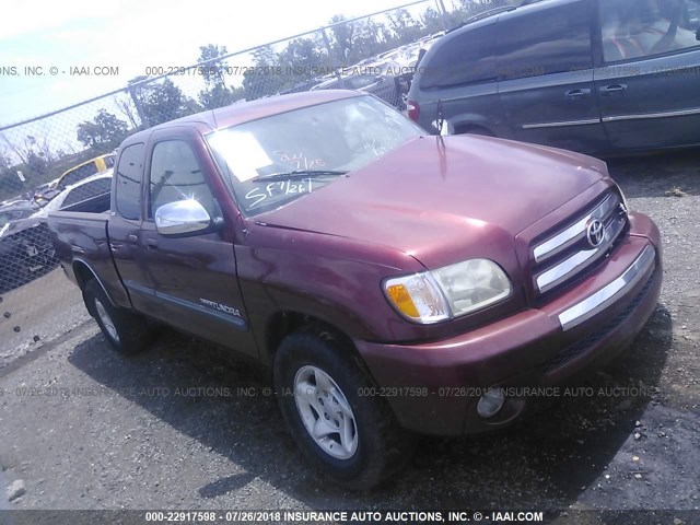 5TBRT34123S439150 - 2003 TOYOTA TUNDRA ACCESS CAB SR5 ბურგუნდია ფოტო 1
