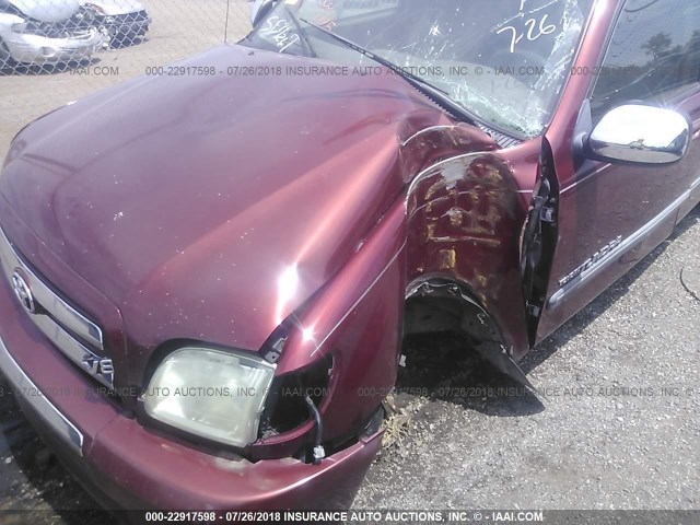 5TBRT34123S439150 - 2003 TOYOTA TUNDRA ACCESS CAB SR5 ბურგუნდია ფოტო 6