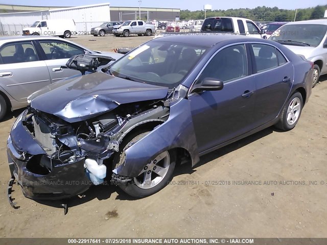 1G11A5SL5FF256154 - 2015 CHEVROLET MALIBU LS BLUE photo 2