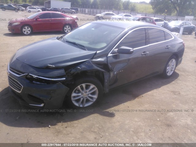 1G1ZF5SU1JF165730 - 2018 CHEVROLET MALIBU HYBRID GRAY photo 2