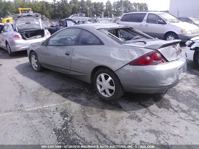 1ZWFT61L7Y5628853 - 2000 MERCURY COUGAR V6 GRAY photo 3