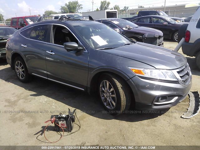 5J6TF2H50DL006953 - 2013 HONDA CROSSTOUR EXL ნაცრისფერი ფოტო 1