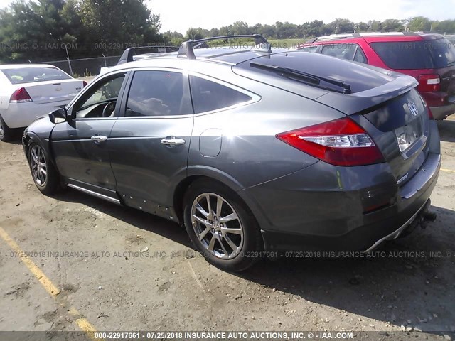 5J6TF2H50DL006953 - 2013 HONDA CROSSTOUR EXL GRAY photo 3