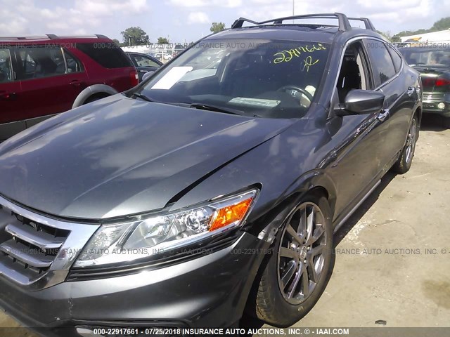 5J6TF2H50DL006953 - 2013 HONDA CROSSTOUR EXL ნაცრისფერი ფოტო 6