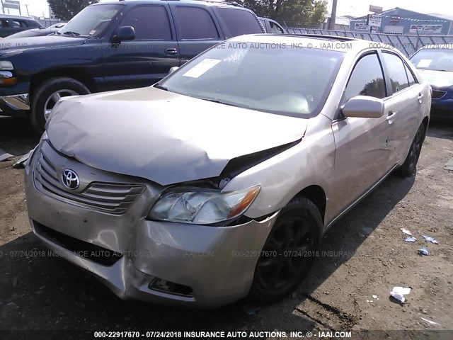 4T1BE46K77U130754 - 2007 TOYOTA CAMRY NEW GENERAT CE/LE/XLE/SE GOLD photo 2