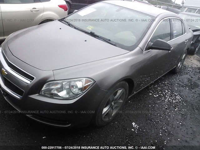 1G1ZB5EB1AF112208 - 2010 CHEVROLET MALIBU LS GRAY photo 2