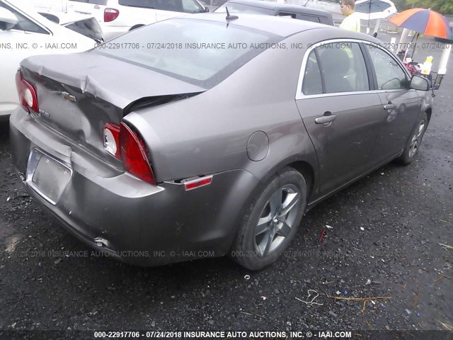 1G1ZB5EB1AF112208 - 2010 CHEVROLET MALIBU LS GRAY photo 4