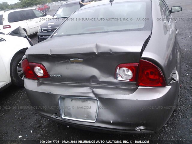 1G1ZB5EB1AF112208 - 2010 CHEVROLET MALIBU LS GRAY photo 6