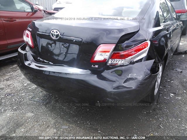 4T1BF3EK6BU672445 - 2011 TOYOTA CAMRY SE/LE/XLE შავი ფოტო 6