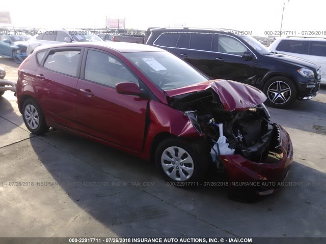 KMHCT5AE4GU280032 - 2016 HYUNDAI ACCENT SE RED photo 1