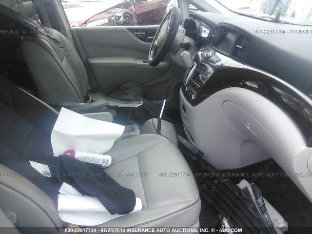 JN8AE2KPXC9035693 - 2012 NISSAN QUEST S/SV/SL/LE GRAY photo 5