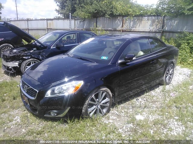 YV1672MCXDJ142940 - 2013 VOLVO C70 T5 BLACK photo 2