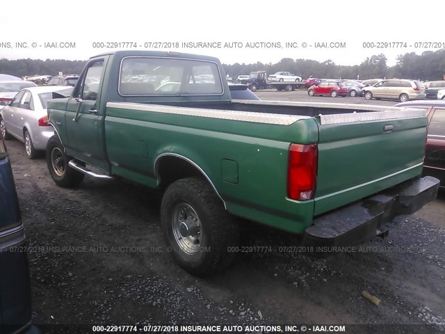 1FTHF26H6MNA34673 - 1991 FORD F250 GREEN photo 3