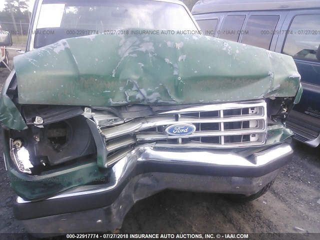 1FTHF26H6MNA34673 - 1991 FORD F250 GREEN photo 6
