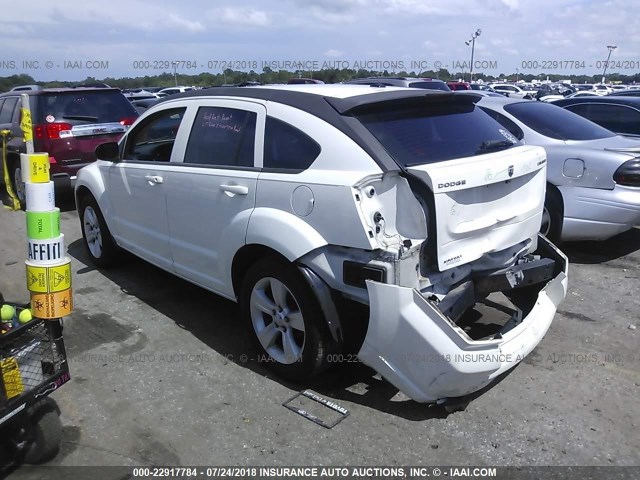 1B3CB3HA0AD565334 - 2010 DODGE CALIBER MAINSTREET WHITE photo 3