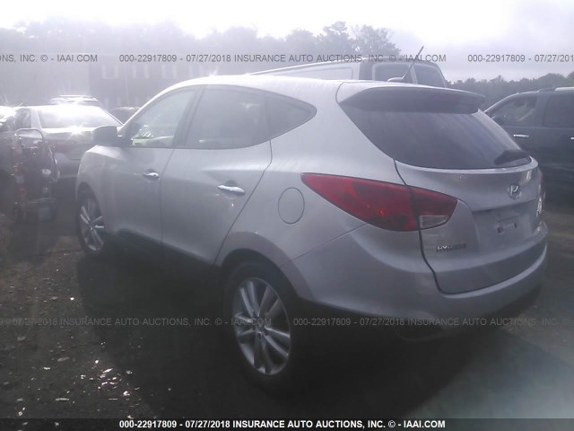 KM8JUCAC1BU155053 - 2011 HYUNDAI TUCSON GLS/LIMITED SILVER photo 3