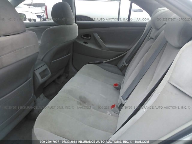 4T1BE46K18U196704 - 2008 TOYOTA CAMRY CE/LE/XLE/SE SILVER photo 8