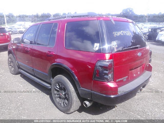 1FMZU73E15UB22650 - 2005 FORD EXPLORER XLT/XLT SPORT/NBX 红色 照片 3