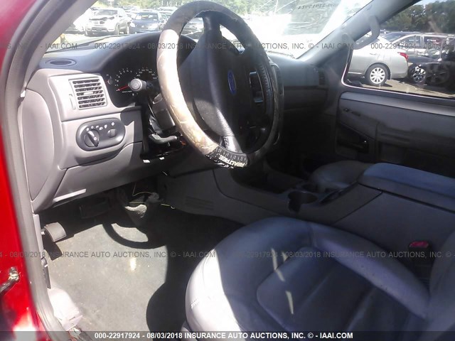 1FMZU73E15UB22650 - 2005 FORD EXPLORER XLT/XLT SPORT/NBX 红色 照片 5