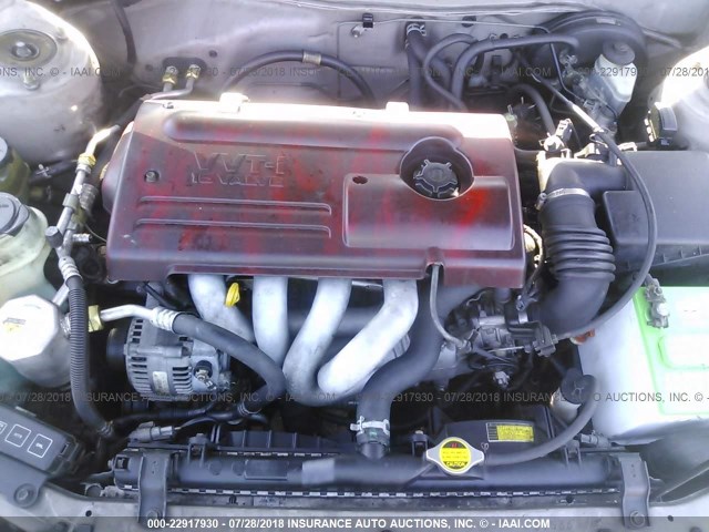 1Y1SK52852Z407809 - 2002 CHEVROLET GEO PRIZM LSI GOLD photo 10