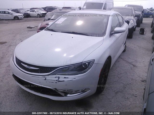 1C3CCCEG9FN678662 - 2015 CHRYSLER 200 C WHITE photo 2