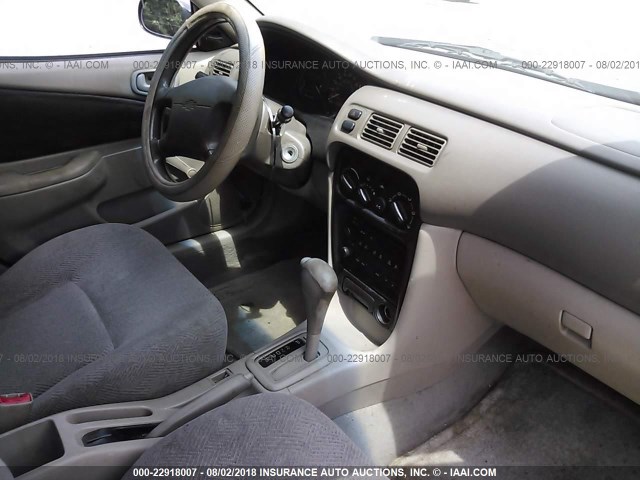 1Y1SK52861Z414542 - 2001 CHEVROLET GEO PRIZM LSI BLUE photo 5