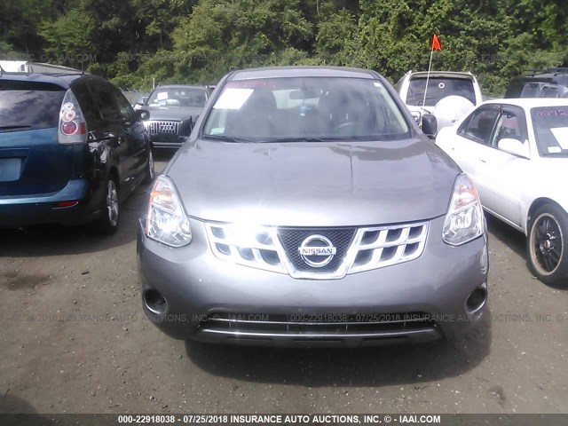 JN8AS5MV9DW608883 - 2013 NISSAN ROGUE S/SV GRAY photo 6