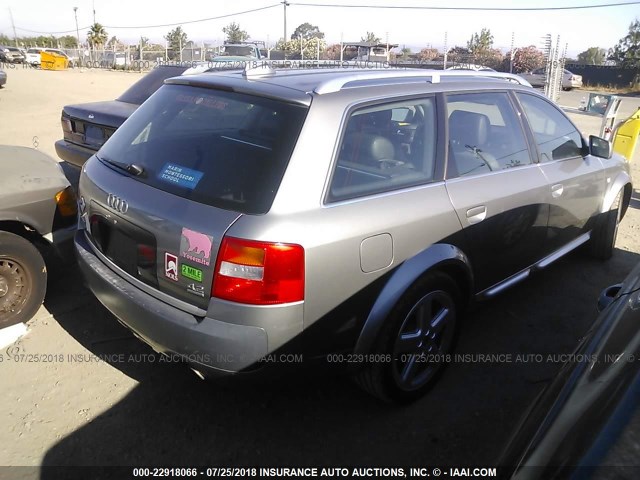 WA1YL64B34N097447 - 2004 AUDI ALLROAD 4.2 SILVER photo 4