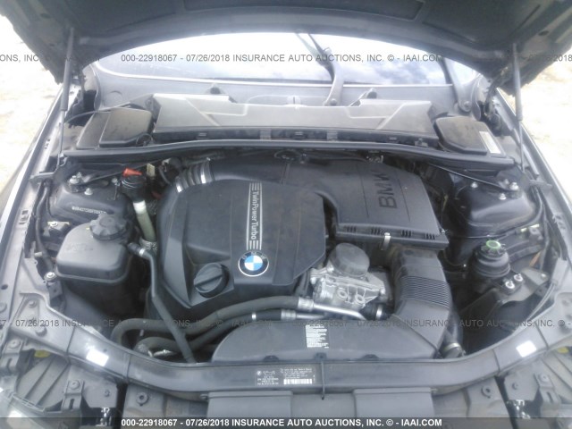 WBAKG7C58BE598930 - 2011 BMW 335 I BLACK photo 10