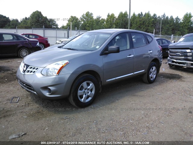 JN8AS5MTXBW562685 - 2011 NISSAN ROGUE S/SV/KROM GRAY photo 2