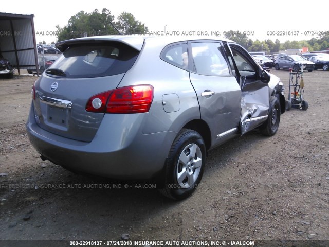 JN8AS5MTXBW562685 - 2011 NISSAN ROGUE S/SV/KROM GRAY photo 4