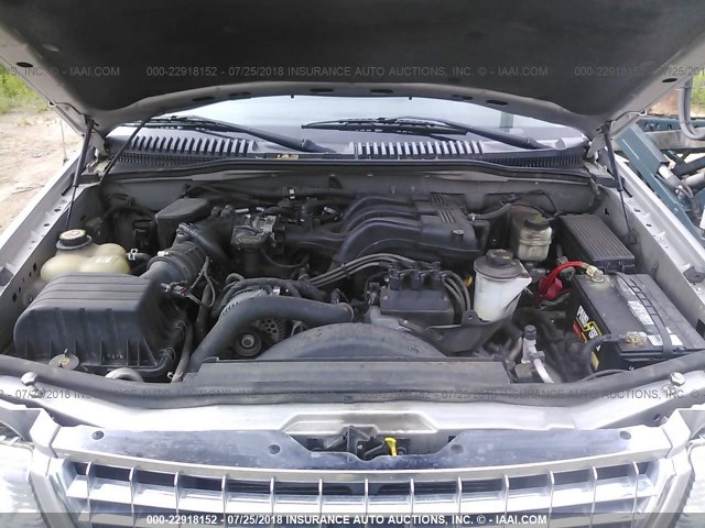 1FMDU73K55ZA29309 - 2005 FORD EXPLORER XLT/XLT SPORT/NBX 银色 照片 10
