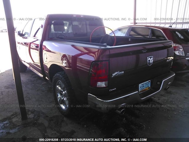 3C6RR7LT1FG584934 - 2015 RAM 1500 SLT RED photo 3