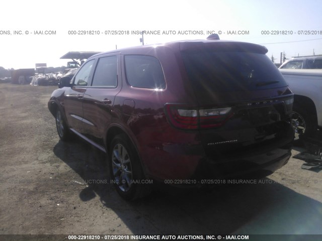 1C4RDHAG0FC916545 - 2015 DODGE DURANGO SXT RED photo 3