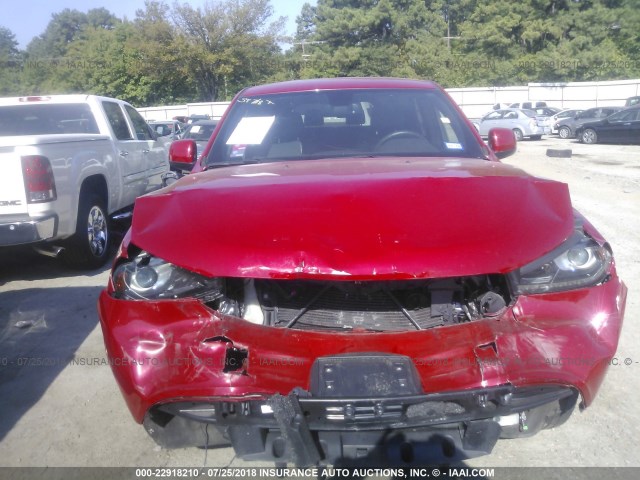 1C4RDHAG0FC916545 - 2015 DODGE DURANGO SXT RED photo 6