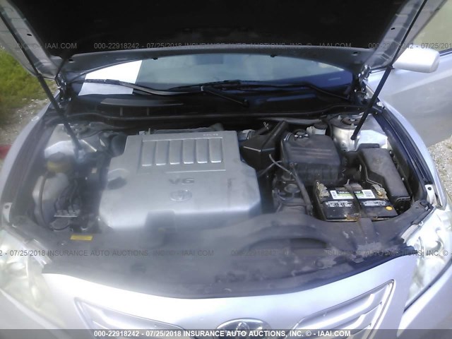 4T1BK46K57U050975 - 2007 TOYOTA CAMRY NEW GENERAT LE/XLE/SE SILVER photo 10