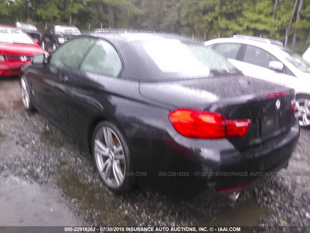 WBA3T3C58EJ876813 - 2014 BMW 435 I BLACK photo 3