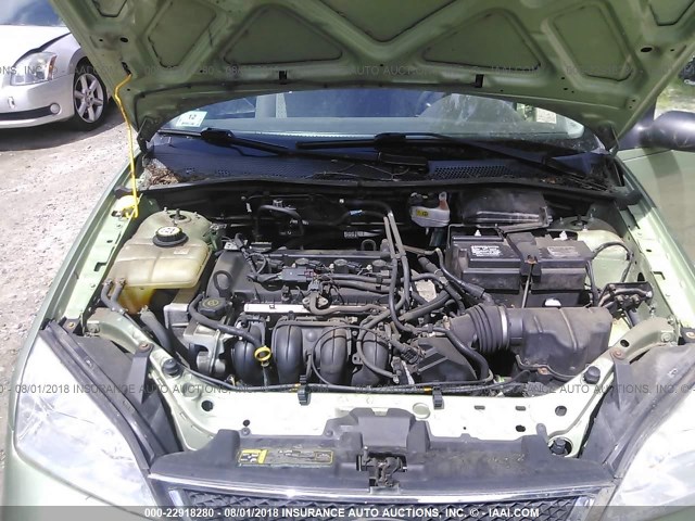 1FAHP34N37W161560 - 2007 FORD FOCUS ZX4/S/SE/SES 绿色 照片 10