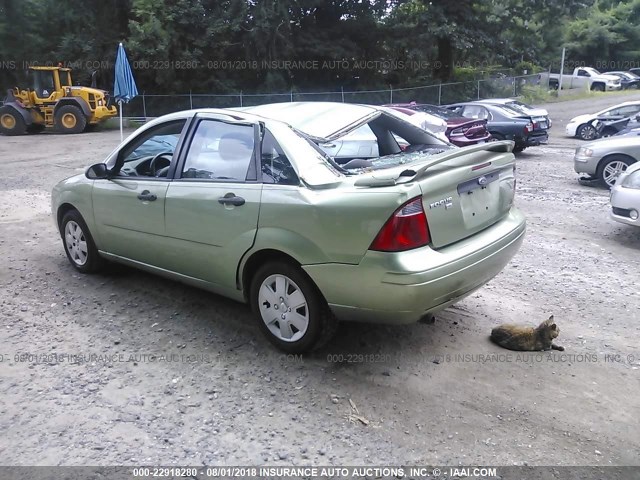 1FAHP34N37W161560 - 2007 FORD FOCUS ZX4/S/SE/SES 绿色 照片 3