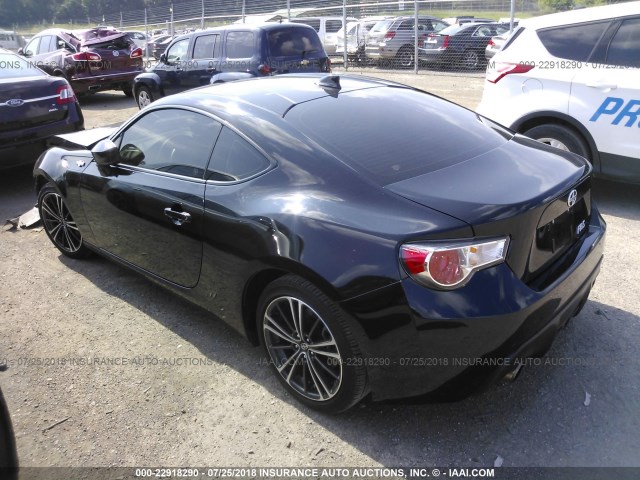 JF1ZNAA15G8709207 - 2016 TOYOTA SCION FR-S BLACK photo 3