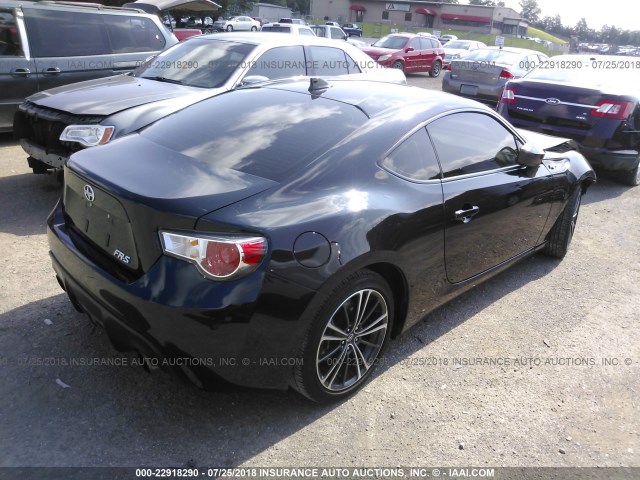 JF1ZNAA15G8709207 - 2016 TOYOTA SCION FR-S BLACK photo 4