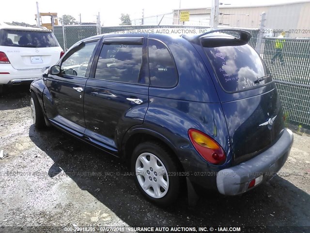 3C4FY48BX2T311232 - 2002 CHRYSLER PT CRUISER CLASSIC BLUE photo 3